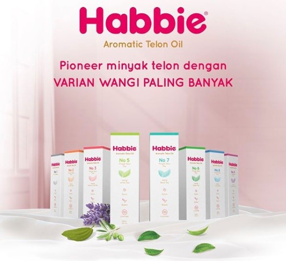 Minyak Telon Habbie dengan Aromatherapy untuk Menyembuhkan dan Menenangkan Buah Hati Anda